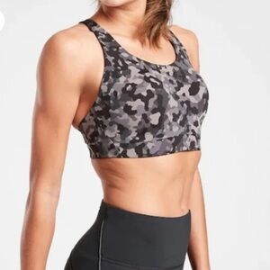 ATHLETA Advance Bra, Black Camo